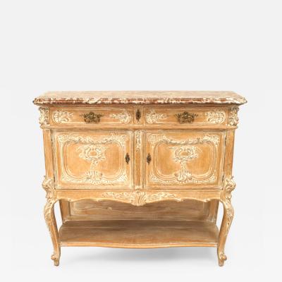 Pair Of French Louis Xv Bleached Sideboards