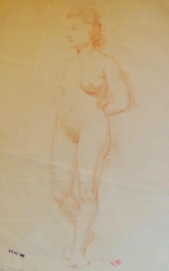 Aristide Maillol Aristide Maillol Original Sanguine Nude Drawing S