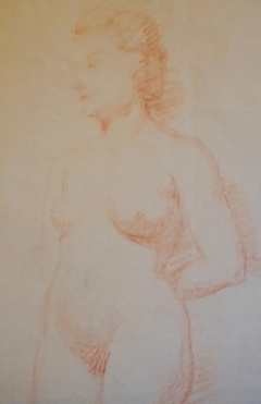 Aristide Maillol Aristide Maillol Original Sanguine Nude Drawing 1950s