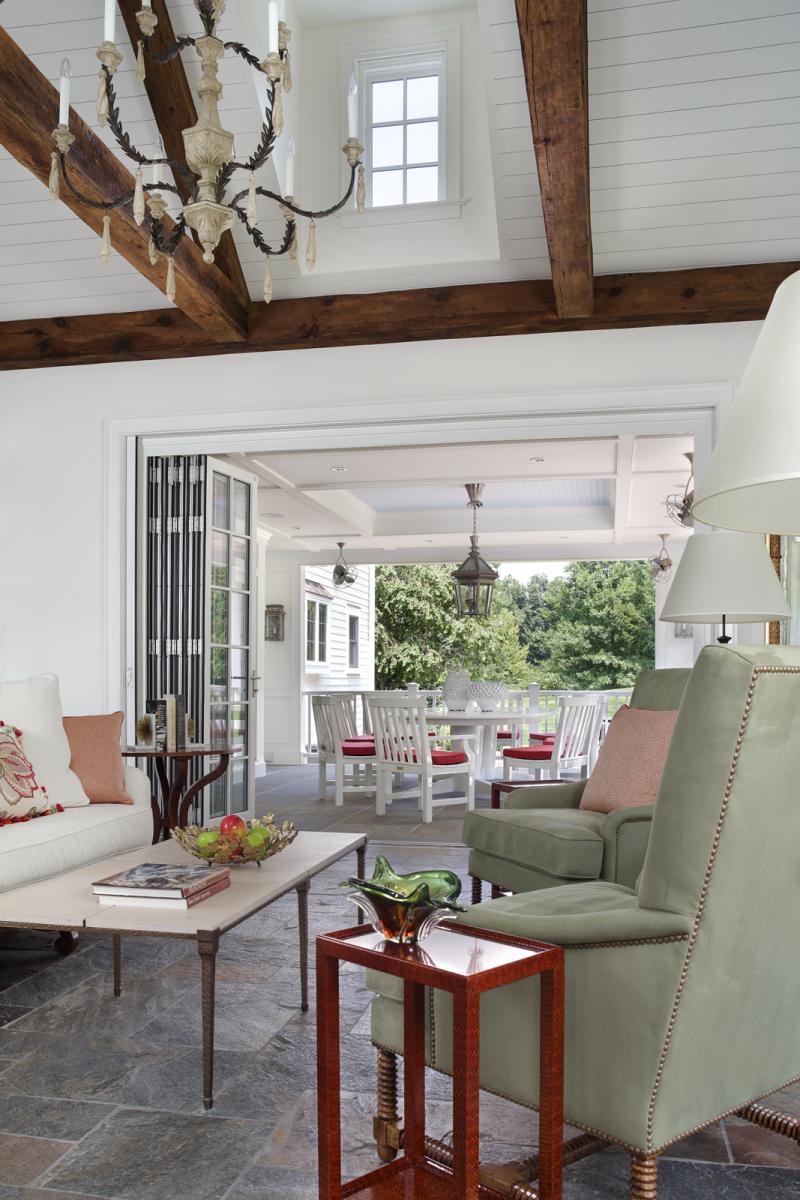 Sunroom a modern melange by J. Stephens Interiors