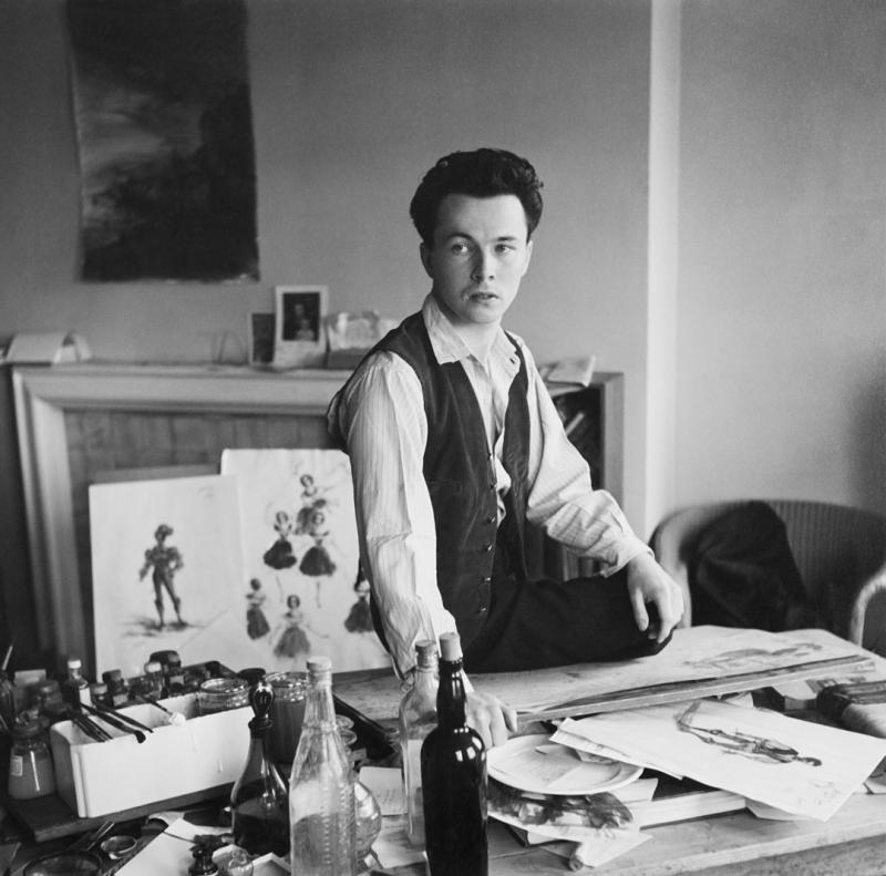 Mark Shaw Mark Shaw Male Illustrator Sitting at Work Table