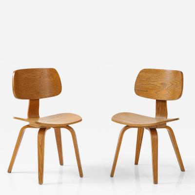 Thonet - Bent Plywood Chairs , Model 18, By Bruno Weir, Thonet, Austria 