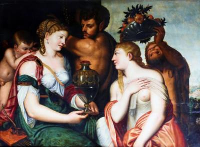 Mythological Scene The Cup Of Ceres Frans Floris De Vriendt 1517 1570 