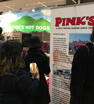 Pinks. One of many great food options at the opening.