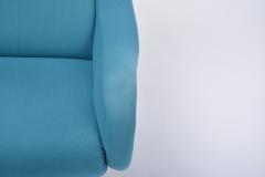 Marco Zanuso - Reupholstered Blue Mid-Century Modern Marco Zanuso ...