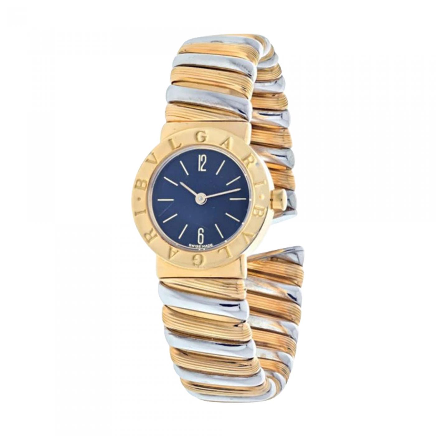 Bvlgari (Bulgari) - BVLGARI 18K TWO TONE TWO TONE TUBOGAS BB 232 T LADIES  WATCH