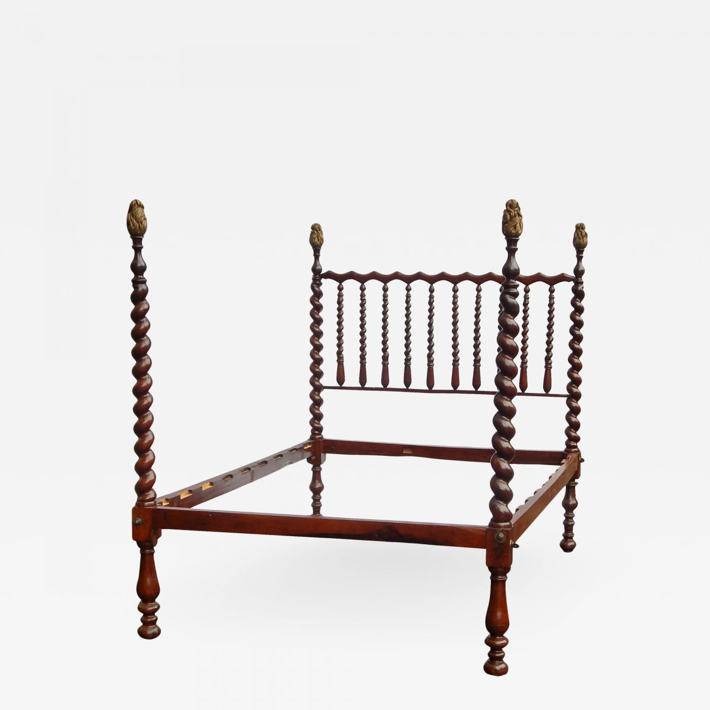 antique barley twist bed