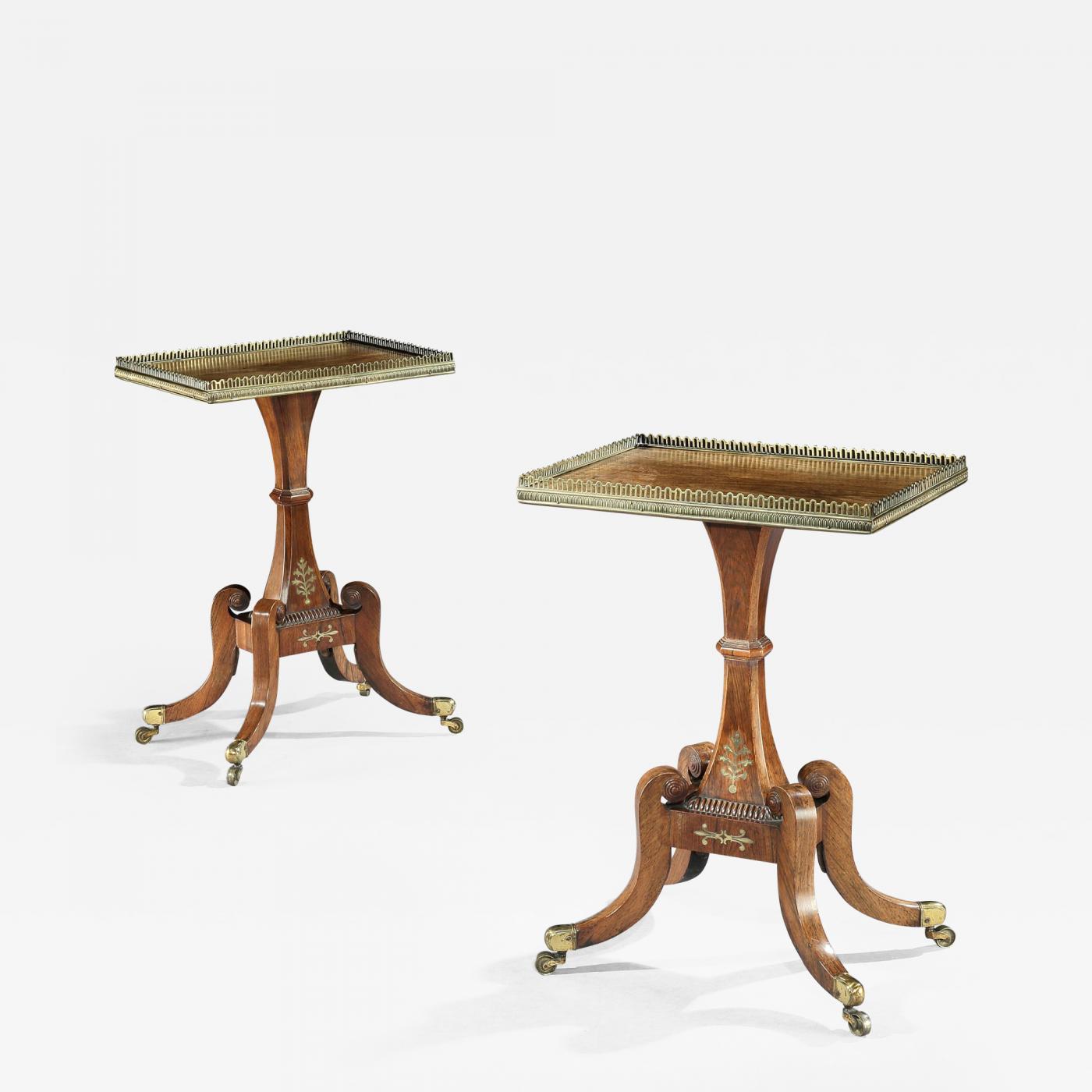 George Oakley - Pair of Pure Regency Rosewood Occassional / Side Tables