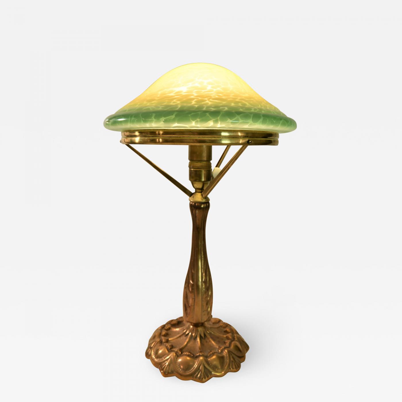 onderzeeër Chinese kool Gepensioneerde Jugendstil, Art Nouveau Table Lamp made in Sweden in 1920´s