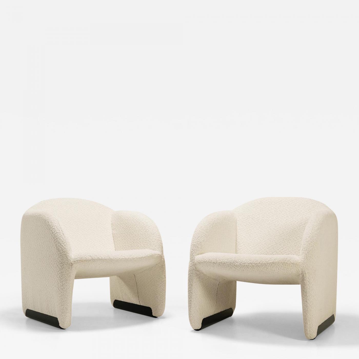 Pierre Paulin - Two Lounge Chairs, Model 'ben', By Pierre Paulin For 