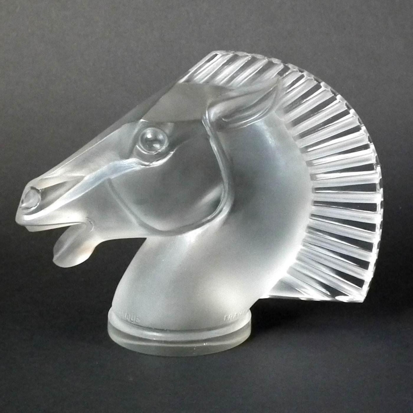 René Lalique – Lalique Co. - René Lalique Glass 'Longchamp B' Horse ...