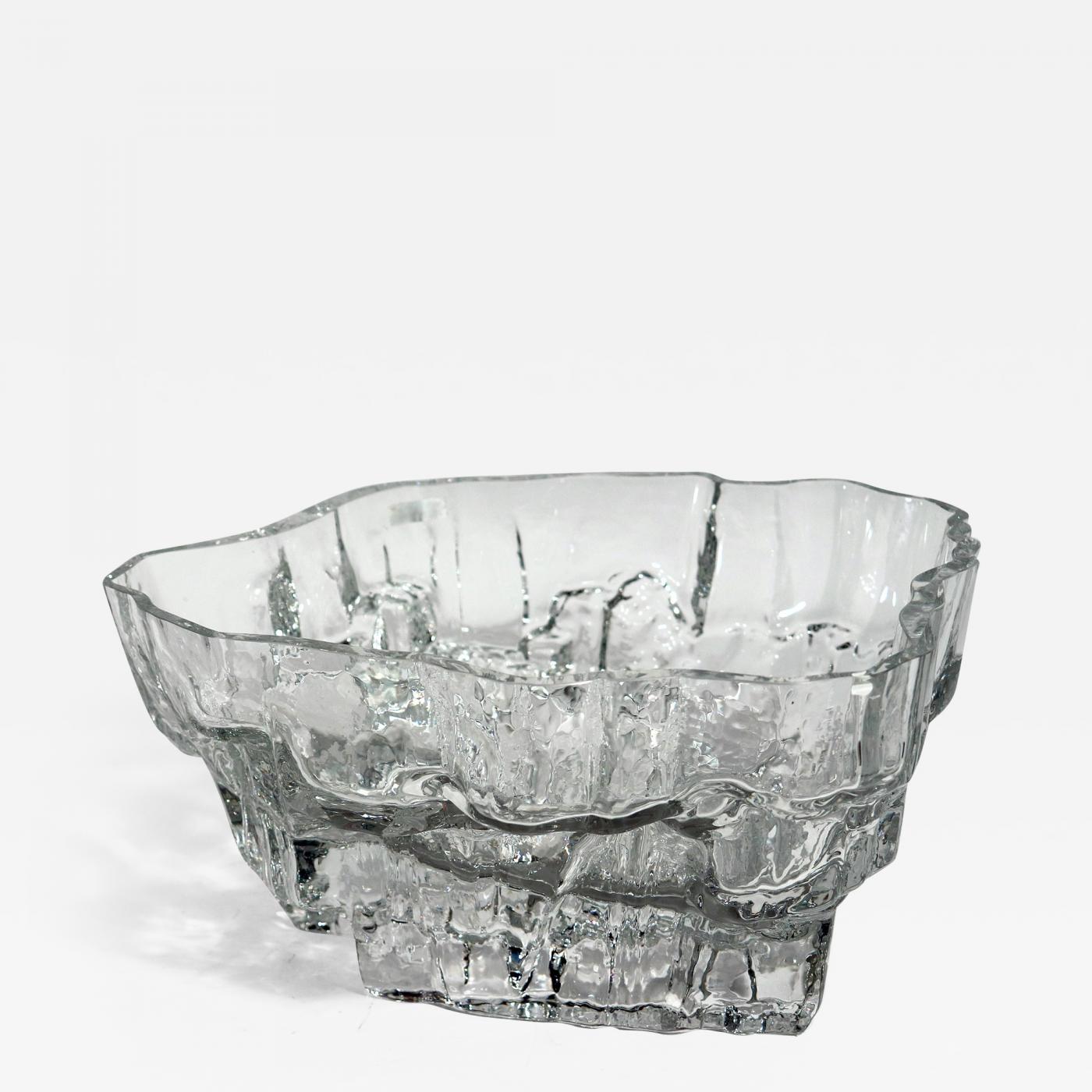 Tapio Wirkkala - Tapio Wirkkala Mid-Century Glass Footed Bowl, Inari