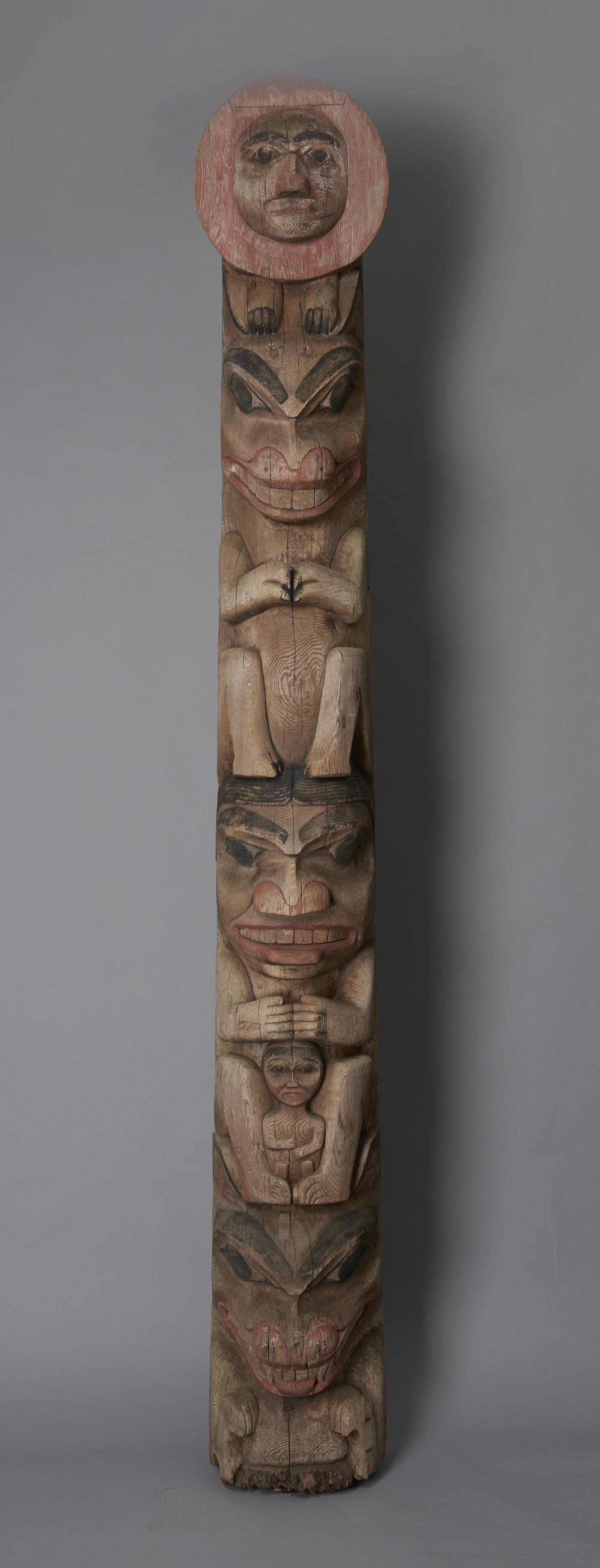 Tsimshian Tribe Raven Totem Pole