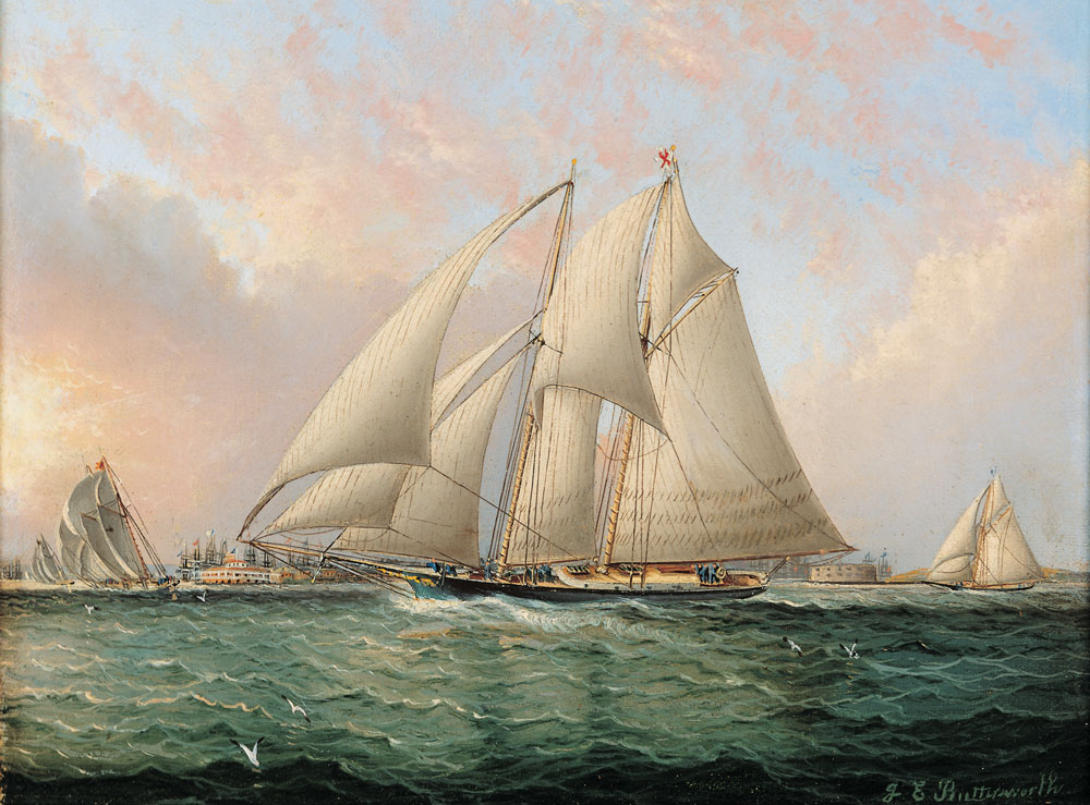 Columbia, Columbia Sloop, Americas Cup Races Drawing by Litz Collection -  Fine Art America