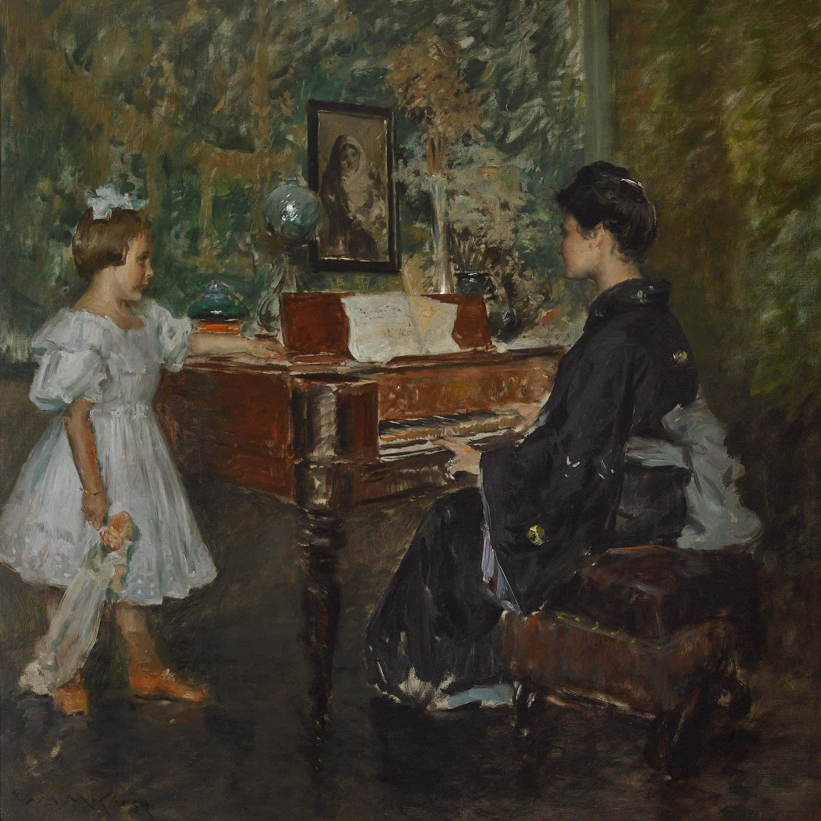 Картина урок музыки. William Merritt Chase (1849-1916). Чейз художник. Уильям Меррит Чейз. (1849-1919). Ведущая Нота.. Уильям Мерритт Чейз Импрессионист городской парк.